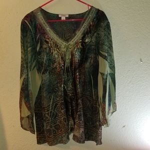 Dress barn lovely flowy tunic